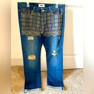 PAIGE JOSEPHINE DESTRUCTED JEANS, SIZE 30